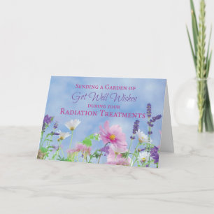 Get Well During Cancer Radiation Treatments Garden Card