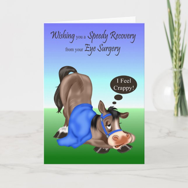 Get Well, Eye Surgery Greeting Card (Front)