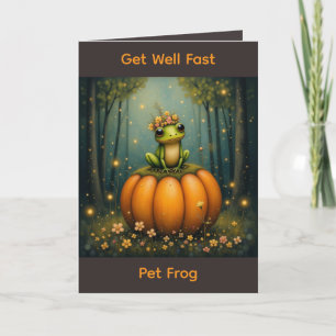 Get Well Fast Pet Frog Card