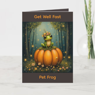 Get Well Fast Pet Frog Card