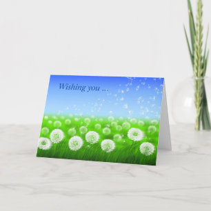 Get Well Field of Wishes Card