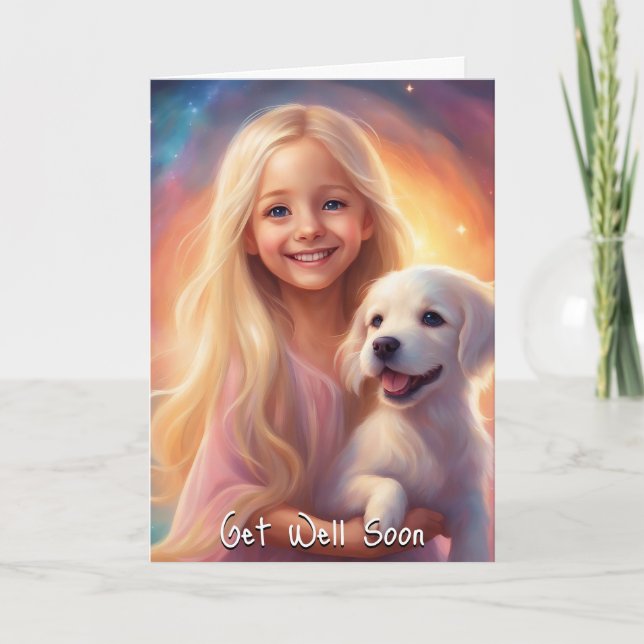 Get Well - Folded Greeting Card (Front)