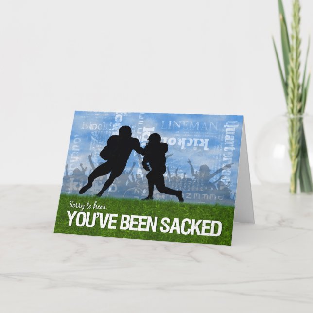 Get Well Football Theme Players on the Field Card (Front)