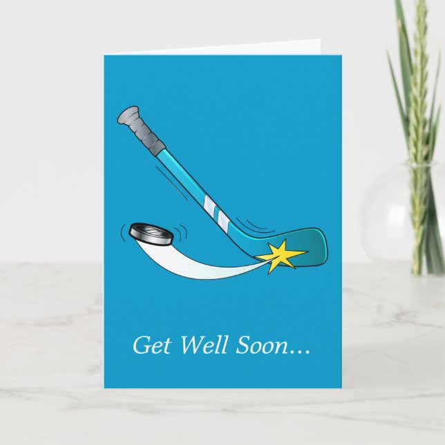 Get Well from Hockey Team Card (Front)