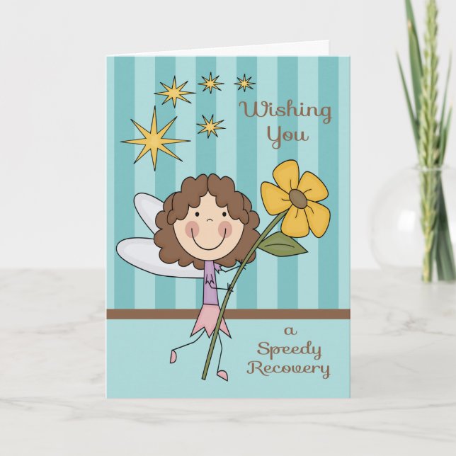 Get Well From Hospital Fairy Card (Front)