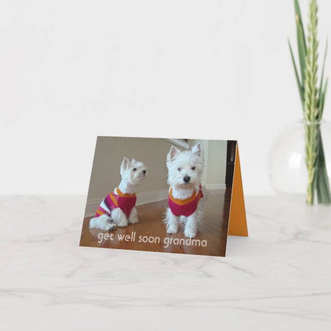 Get Well Grandma Thank You Card (Front)