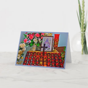 Get Well Greeting Card with Candles all aglow