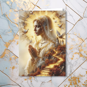 Get Well   Held in Mary's Gentle Care Holiday Card