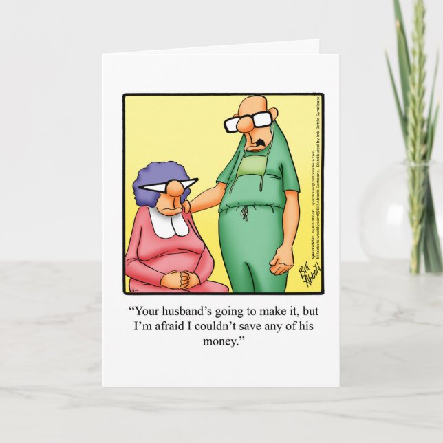 Get Well Humour Card "Spectickles" (Front)