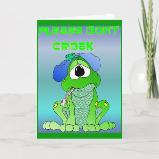 Get Well Humour Frog Card