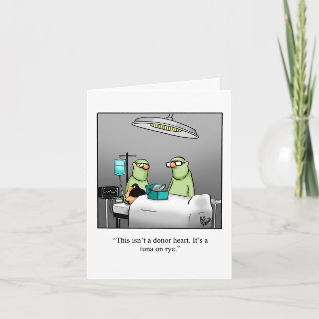 Get Well Humour Greeting Card (Front)