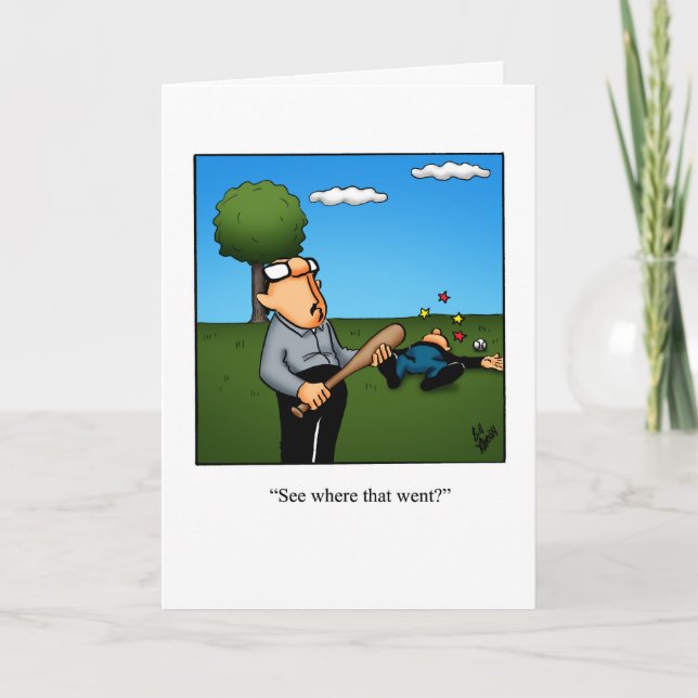 Get Well Humour Greeting Card (Front)