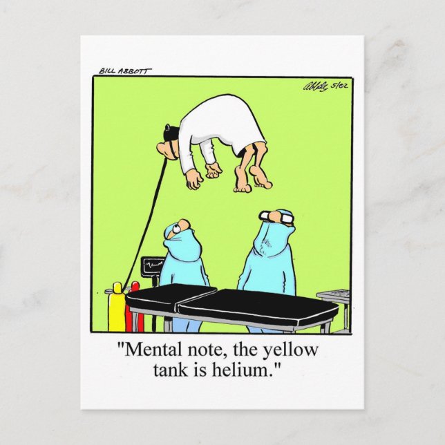 Get Well Humour Postcard (Front)