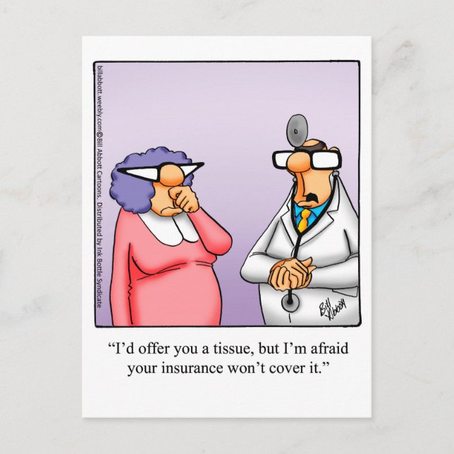 Get Well Humour Postcard (Front)