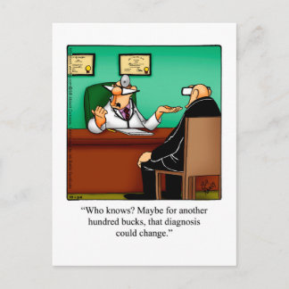 Get Well Humour Postcard "Spectickles"
