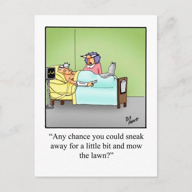 Get Well Humour Postcard "Spectickles" (Front)