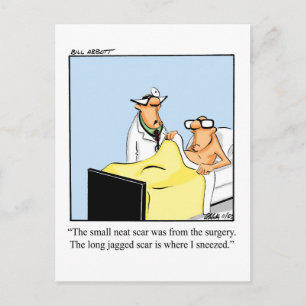 Get Well Humour Postcard "Spectickles'
