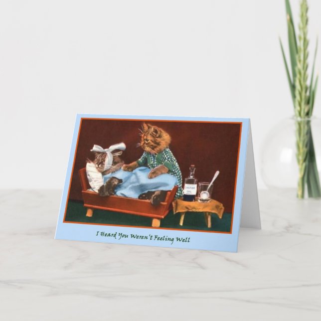 Get Well Kitty Card (Front)