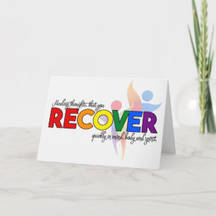 Get Well LGBT Rainbow Theme Card