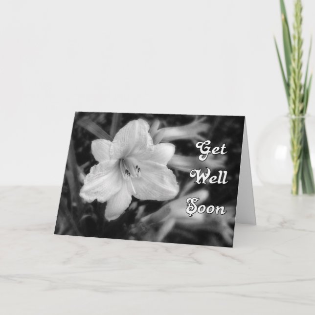 Get Well Lily Card (Front)