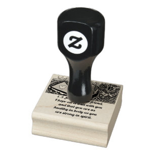 Get well lunch rubber stamp