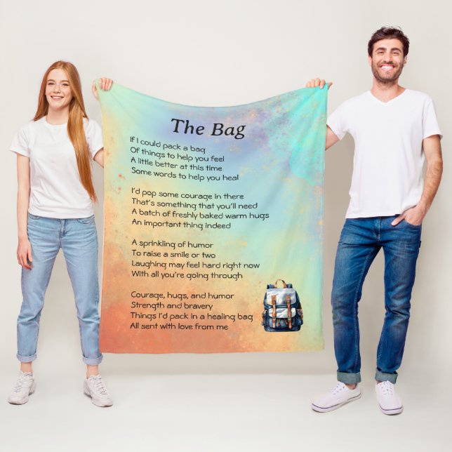 Get Well Poem Fleece Blanket (In Situ)