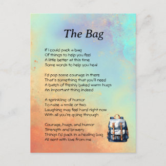 Get well Poem  Postcard