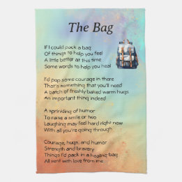 Get Well Poem Tea Towel