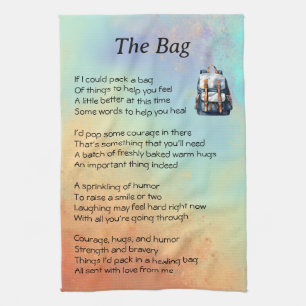 Get Well Poem Tea Towel