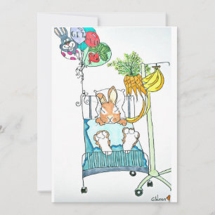 Get Well Rabbit Card