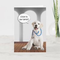 Get Well Retriever with Stethoscope