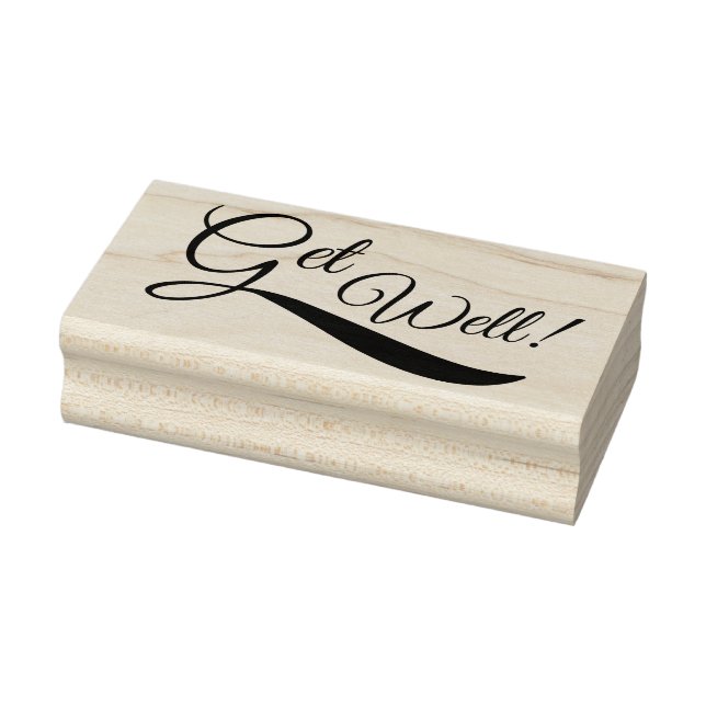 Get Well! Rubber Stamp (Stamp)