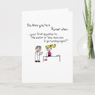 Get Well Runner's Card