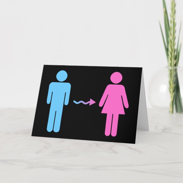 get well soon after sex change card (Front)