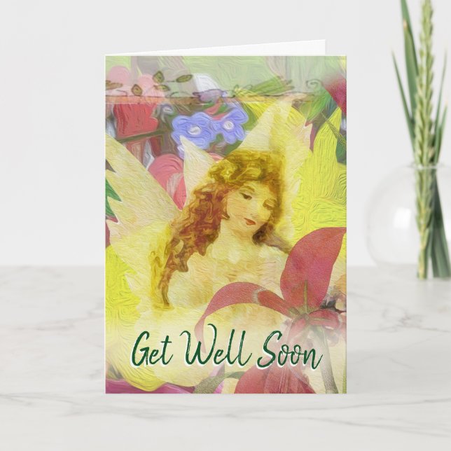 Get Well Soon Angel Card (Front)