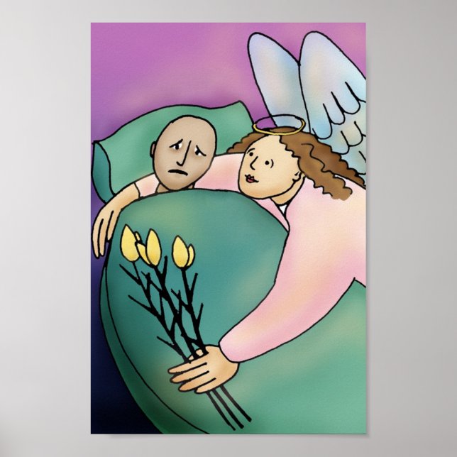 Get Well Soon Angel Print (Front)