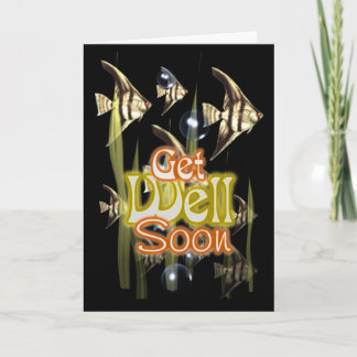 Get well soon Angelfish Card