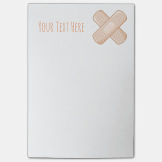 Get Well Soon Bandaid (Nurse Care Crossed Plaster) Post-it Notes