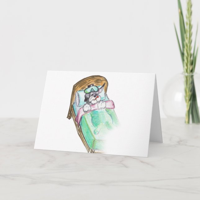 get well soon : bed card (Front)