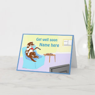 Get well soon card customise