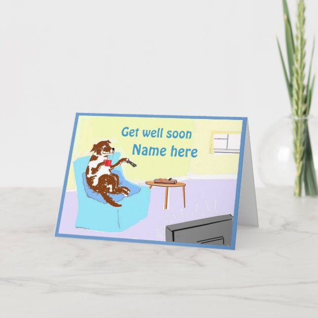 Get well soon card customise (Front)