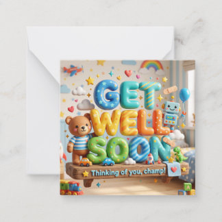 Get Well Soon Card for Boy #4
