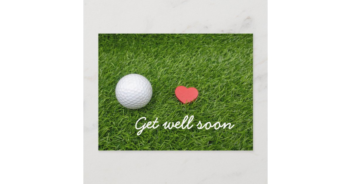 Get well soon card to golfer Zazzle