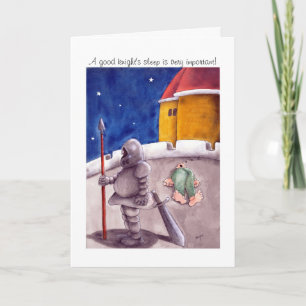 Get well soon cards, mediaeval palace cartoon card
