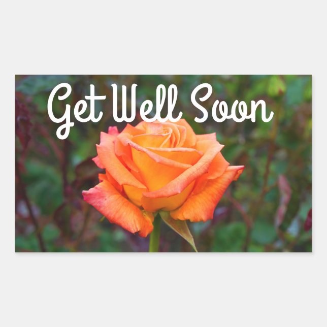 Get Well Soon Caribbean Rose #2 Stickers (Front)