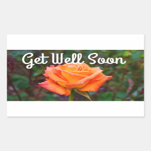 Get Well Soon Caribbean Rose #2 Stickers