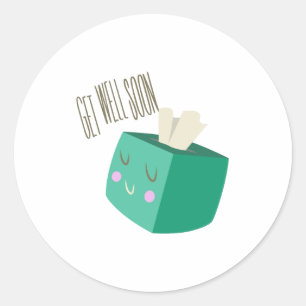 Get Well Soon Classic Round Sticker