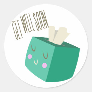 Get Well Soon Classic Round Sticker
