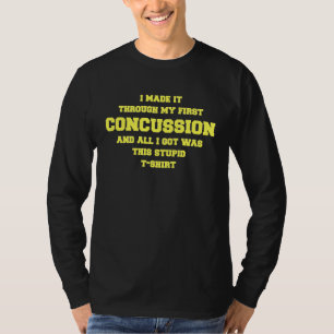 Get Well Soon CONCUSSION Recovery Gag T-Shirt