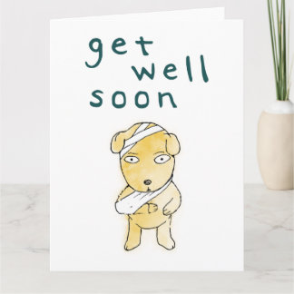 Get Well Soon : Cute Puppy Card